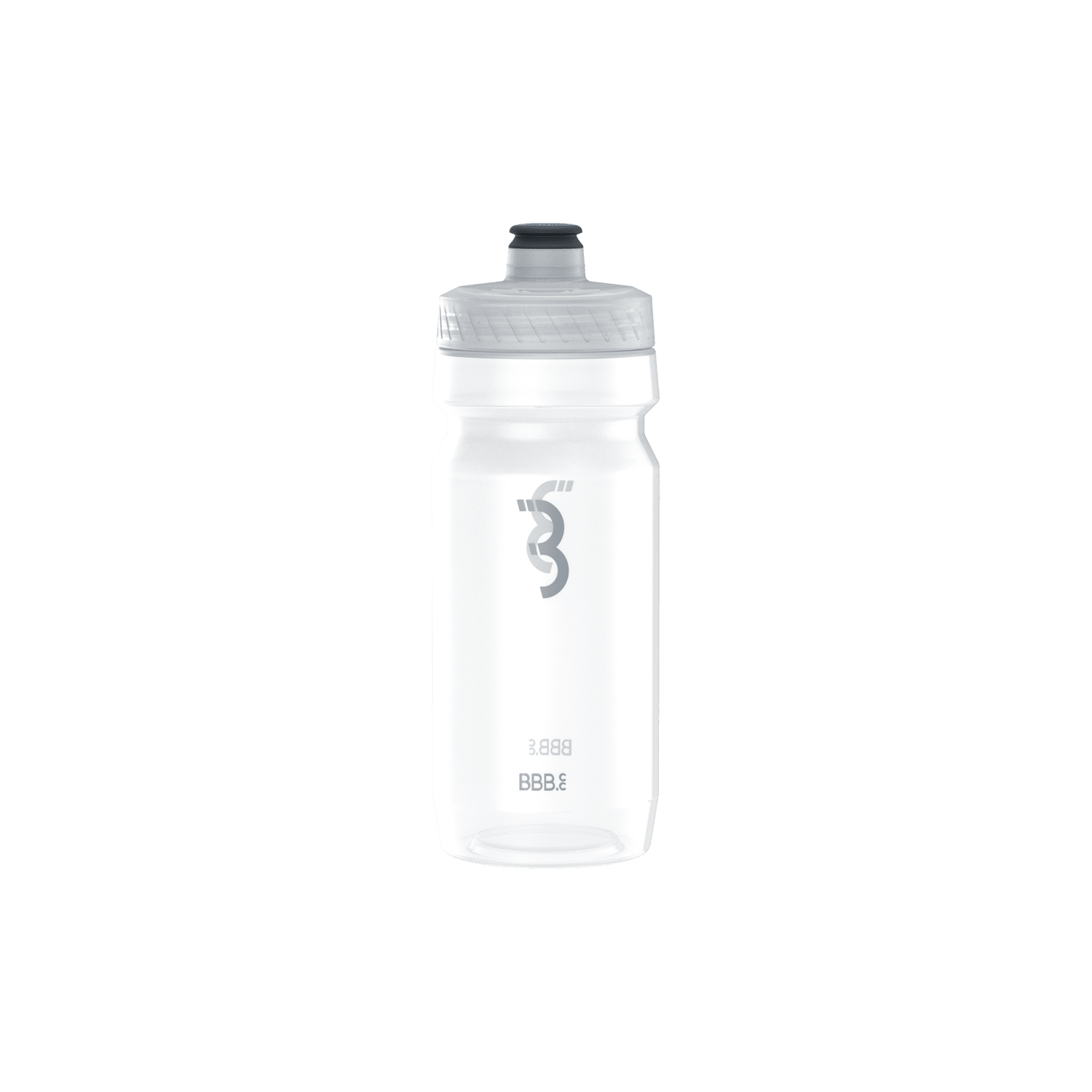 BBB Cycling kerékpáros kulacs , átlátszó/szürke logóval